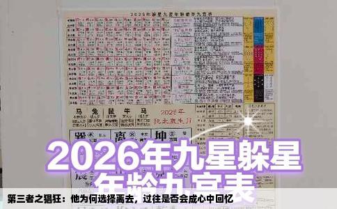 第三者之猖狂：他为何选择离去，过往是否会成心中回忆