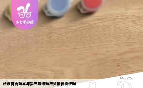 还没有离婚又与第三者结婚应负法律责任吗