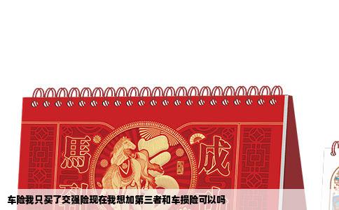 车险我只买了交强险现在我想加第三者和车损险可以吗