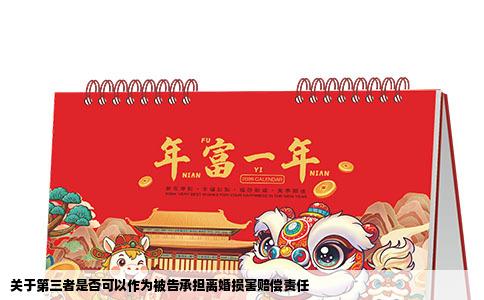 关于第三者是否可以作为被告承担离婚损害赔偿责任