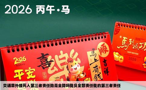 交通意外撞死人第三者责任险是全陪吗我负全部责任我的第三者责任