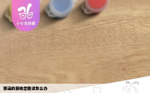 苦逼的异地恋我该怎么办