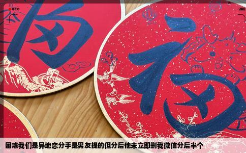 困惑我们是异地恋分手是男友提的但分后他未立即删我微信分后半个