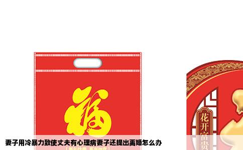 妻子用冷暴力致使丈夫有心理病妻子还提出离婚怎么办
