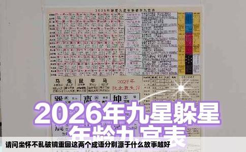 请问坐怀不乱破镜重圆这两个成语分别源于什么故事越好