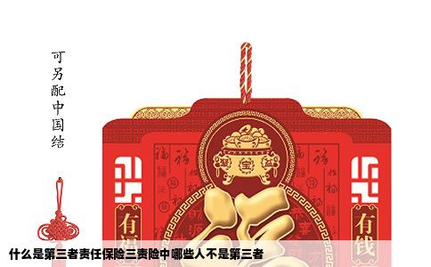 什么是第三者责任保险三责险中哪些人不是第三者
