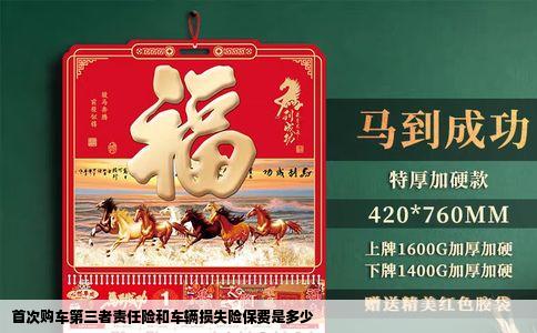 首次购车第三者责任险和车辆损失险保费是多少