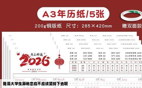 我是大学生异地恋应不应该坚持下去啊