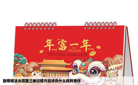 新婚姻法出现第三者过错方应该负什么样的责任