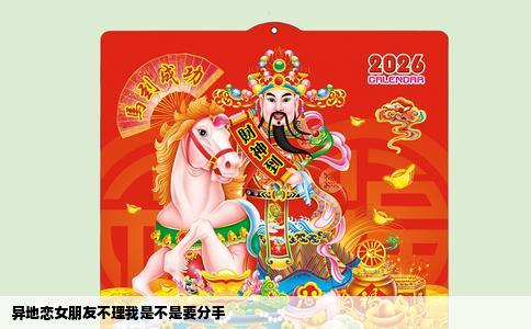 异地恋女朋友不理我是不是要分手