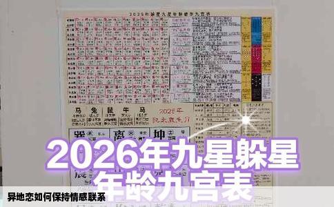 异地恋如何保持情感联系