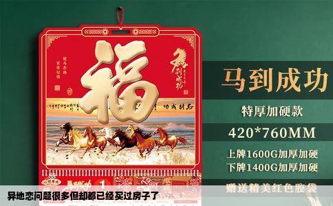 异地恋问题很多但却都已经买过房子了