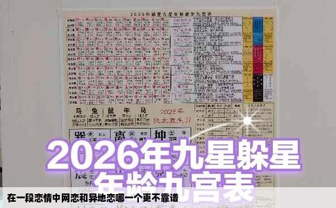 在一段恋情中网恋和异地恋哪一个更不靠谱